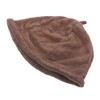 Sombrero Gorro Baño Coral Fleece Sauna Color Café Portátil Secado