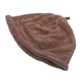 Sombrero Gorro Baño Coral Fleece Sauna Color Café Portátil Secado Rápido Diseño Grueso Adecuado Uso Doméstico Viajes
