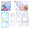 Multifunctional Geometric Ruler Set,Mathematics Drawing Ruler Geometric Drawing Template Measuring