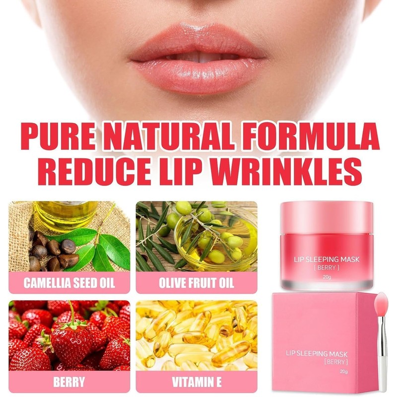 Mascarilla Labios, Mascarilla Labios Noche, Bálsamo Labial