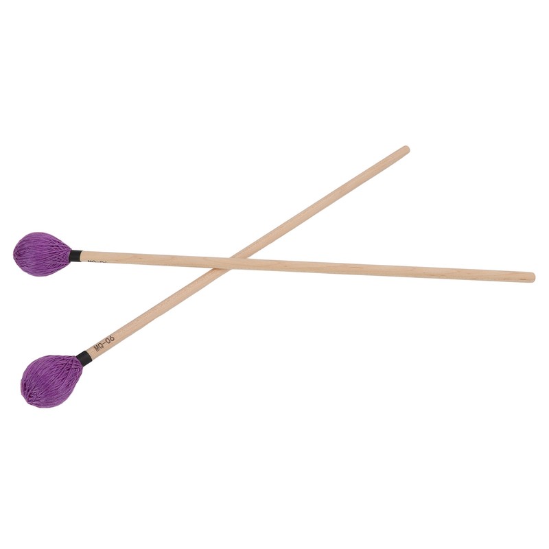 1 Pair Marimba Mallets Medium Hard Yarn Head with Maple