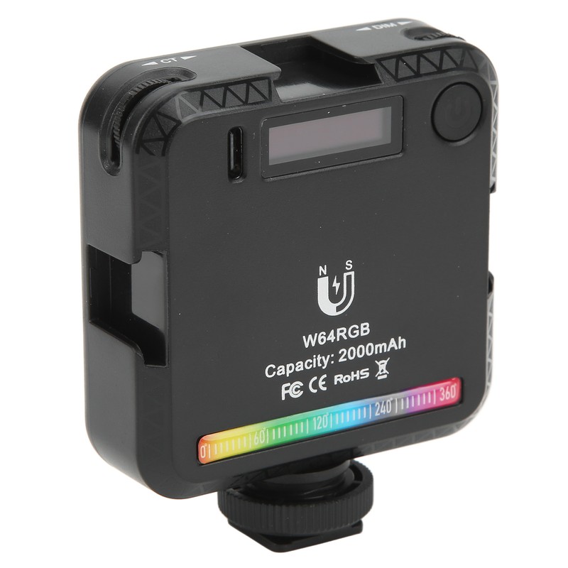 W64 RGB LED Fill Light Multiple Light Effects Modes Pocket