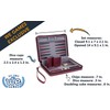 WE Games Custom Monogram Magnetic Travel Backgammon Set - Burgundy