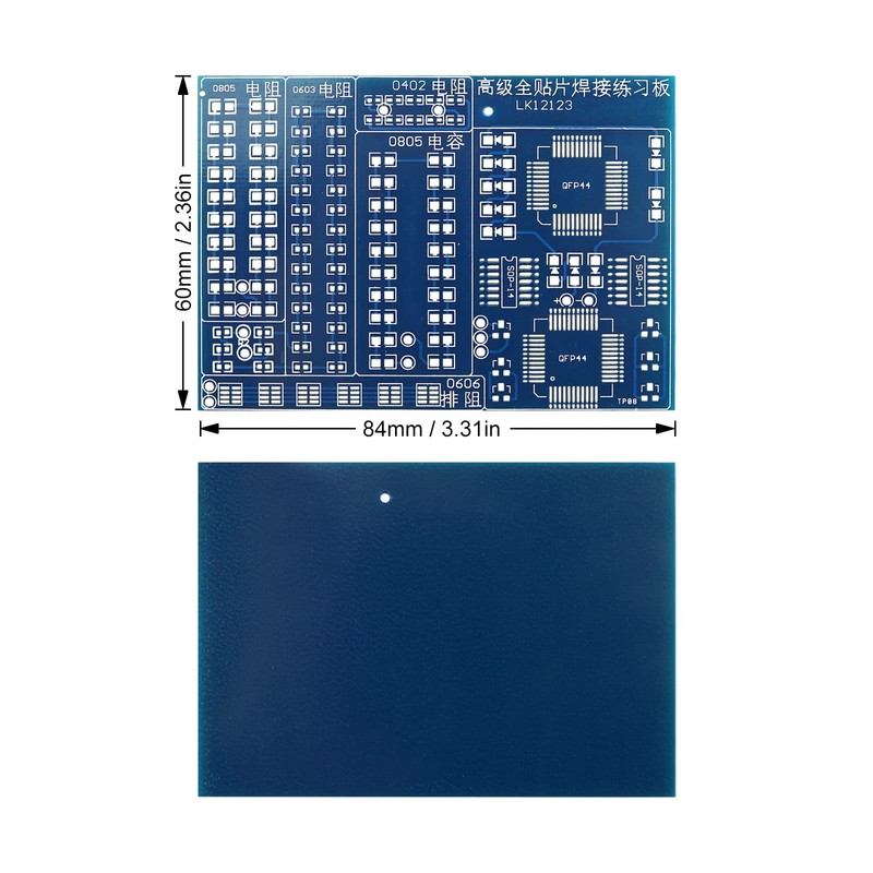 Yidab Soldering Practice Kit DIY Blue PCB 0606 Series Resistors