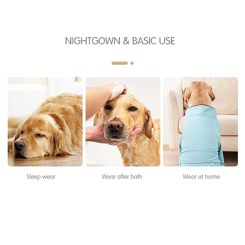 Dog Bath Robe Pajamas Pet Spa Drying Robes Sleepwear for