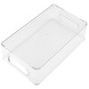 CHUENKUK Fridge Organiser, Stackable, Set of 3, 25.5 x 15.1