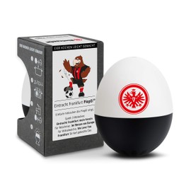 Eintracht Frankfurt PiepEi - Singing Egg Timer for Cooking with - Egg Cooker for 3 Hardness Levels - Eintracht Frankfurt Fan Item - Funny Cooking Egg - Music Egg Timer - Brainstream