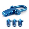 Ganzoo Shackle made of stainless steel, straight, with adjustable twist