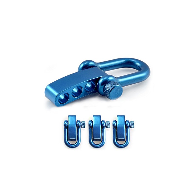 Ganzoo Shackle made of stainless steel, straight, with adjustable twist