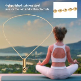 Anxiety Necklace, Mindful Breathing Necklace, Breathing Exercise Device for Meditation, Relaxation, Calming Down, Slowing Breath, Anxiety Relief Necklace for Anxiety, Stress, Panic Attack Relief(1#)