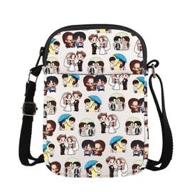 TOBGBE K-d-rama Lover Gift Korean TV Shows Zipper Crossbody Bag Korean D-rama Fans Gift K-POP Ideas Merch K-d-rama Club Gifts (Drama CB CA)