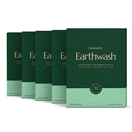 CLEANOMIC Hojas De Detergente Para Ropa Earthwash (Hasta 320 Cargas) 160 Tiras Desinfectantes Sostenibles Sin Olor - Ideal Para Viajes Y Hogar Ropa Si
