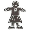 Staedter Artisan Girl Cookie Cutter, Stainless Steel