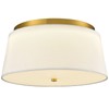AXILAND Modern Flush Mount Ceiling Light Fabric Drum Shade Dimmable