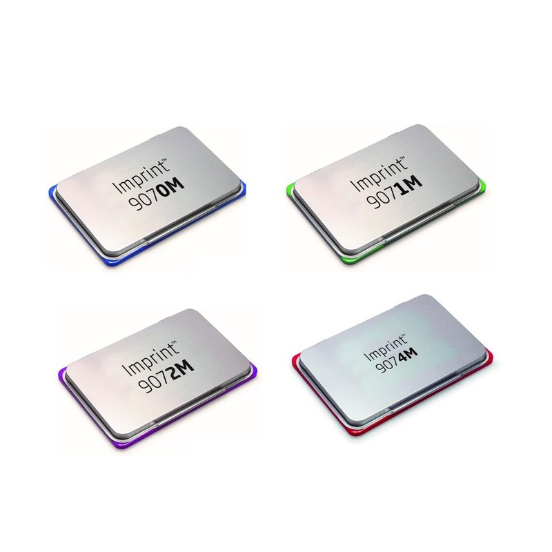 Trodat 9071M Imprint, Cuscinetto imbevuto di Inchiostro di Colore Blu