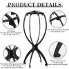 obeoby 3 Pack Wig Stand, Portable Wig Holder Wig Head