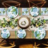 100 Pieces Blue Hydrangea Tableware Set Party Supplies – Floral