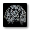 Fractal Artworks Sprocker Spaniel Coaster Set with Fractal Art Design.