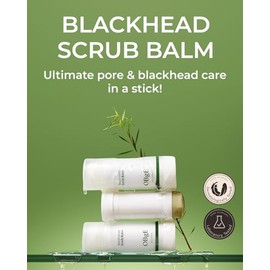 OBgE- Bálsamo exfoliante para puntos negros (0,7 oz): barra exfoliante humectante para eliminar puntos negros, minimizar los poros y suavizar la piel.