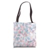 Aesthetic Pink and Blue Tortoise Shell Pattern Tote Bag
