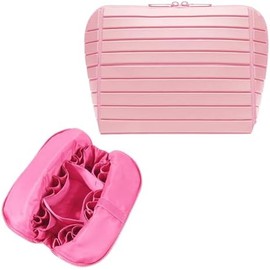 Travel Makeup Organizer, Compact Lightweight Accessory for Travel and Daily Use - Makeup Fold Down Design Dividers