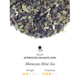 TWG Tea | Moroccan Mint Tea | Loose Leaf Green Tea | Spearmint Leaves | Haute Couture Tin, 120g | Gift Set