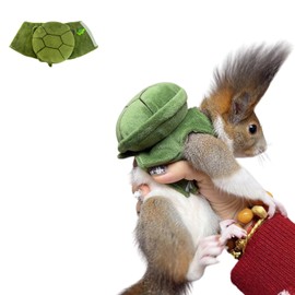 Cute Squirrel Costumes Turtle Shell Kawaii Squirrel Clothes for Small Rabbit Guinea Pig Ferret and Other Small pet (Medium)