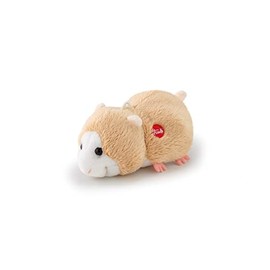 Trudi Sweet Collection TUDL8000 Mini Plush Hamster 5 x 6 x 10 cm, Size XXS, Plush Toy Deluxe with Realistic Details, High-Quality Cuddly Toy with Loop, Can Be Used as a Pendant, Washable, Beige