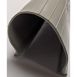 Universal- Grey 5/16" T-end 20' Garage Door Bottom Weather Seal Strip 20' Rubber Seal Replacement, 5/16" T-Ends, T-Style Match Amarr/Clopay & More, Grey