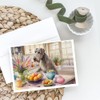 Caroline's Treasures DAC6835GCA7P Decorating Easter Irish Wolfhound Greeting Cards Pack