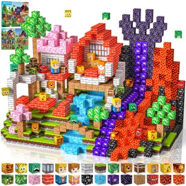 Magnetic Building Blocks 100 Pieces 2 cm Magnetic Building Blocks for Children from 3 Years Blocks, Montessori Toy Magnets Children, Magnetic Building World Birthday Gift from 3 4 5 6 7 8 9 10 11 12