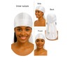 Smooth Silk Durag for Men Women Waves Long Double Wide