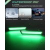 PWOBVZ Dynamiac Green LED Rear Side Marker Lights for 2011-2014