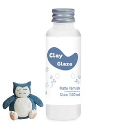 WAN2TLK 100ml Air Dry Clay Glaze, Clay Varnish for Air Drying Clay, Clear Acrylic Varnish for Craft Pottery Waterproof & Matte Finish