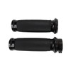 25mm 1" Black Handle Bar Hand Grips Motorcycle Hand Handlebar