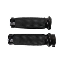 25mm 1" Black Handle Bar Hand Grips Motorcycle Hand Handlebar Grips Universal Replacement for 2010 Harley-Davidson Dyna Super Glide Custom FXDC GRABOTE New