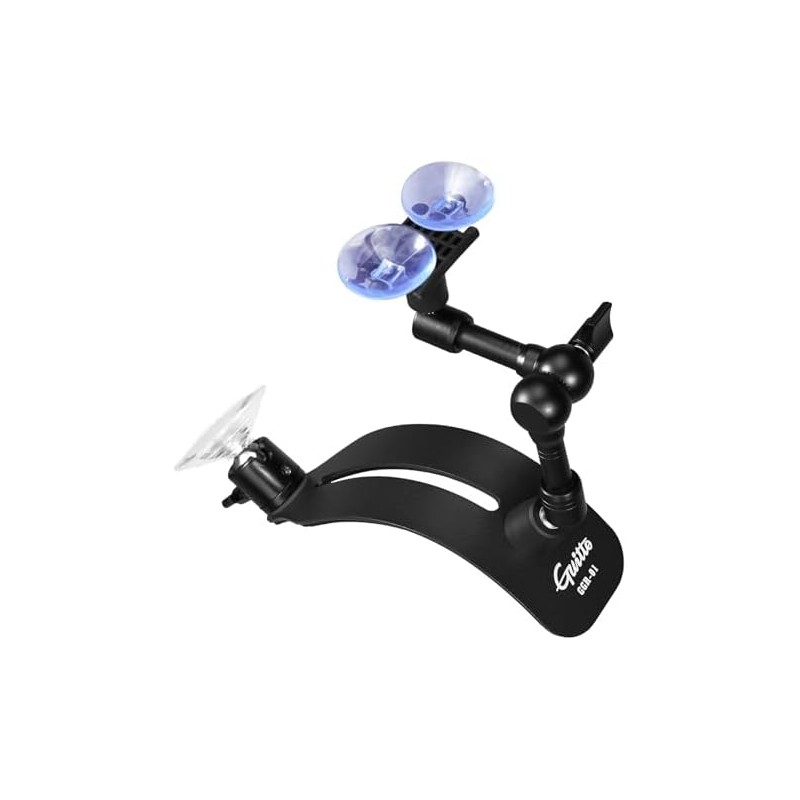 GUITTO - Soporte de guitarra ajustable con ventosa y rótula