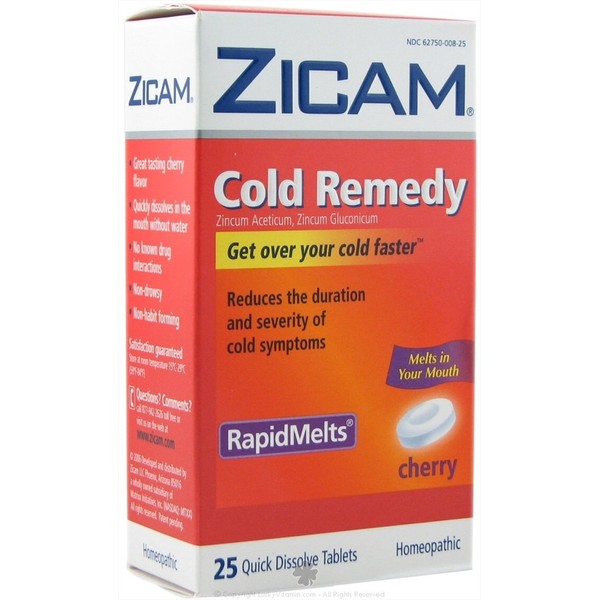 Zicam - Cold Remedy Rapid Melts Cherry - 25 Tablets