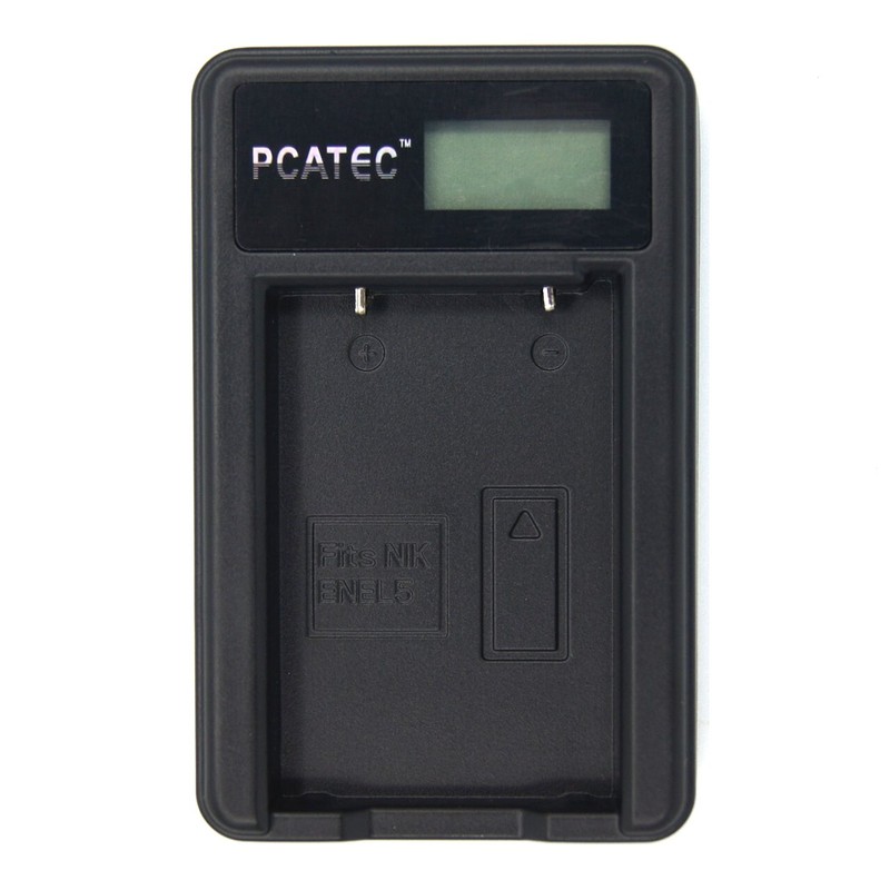 PCATEC NIKON EN-EL5 Compatible USB Charger, 4-Level Display Specifications, Coolpix