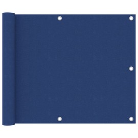 vidaXL Balcony Privacy Screen Canopy Patio Wind Protection Sun Protection Balcony Cover Balcony Cladding Blue 75 x 300 cm Oxford Fabric