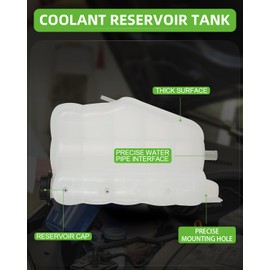 SCITOO Coolant Recovery Overflow Reservoir Tank Coolant Reservoir Bottle [W/Sensor &with Cap] compatible with for Chevy Spark 2016-2022,[12.5L] Replace#603-5120
