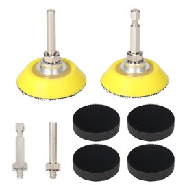 Baisiky 2 Inch (50mm) Hook and Loop Sanding Pad for Sanding Discs with 1/4 inches Shank Drill Attachment and Soft Foam Layer Buffering Pad