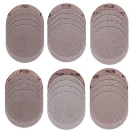 Pack of 30 Sanding Discs, Sanding Discs Pad Kit, Velcro Sanding Discs Diameter 125 mm, Dust-Free Sanding Net, Anti-Blocking Sanding Pads, Sandpaper for Ceiling Sanders, Drywall Sanders