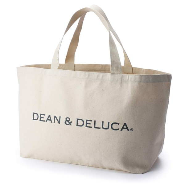 Dean & Deluca Big Tote Bag, Natural, with Inner Pocket,
