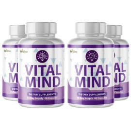 Pelican Vitamins Vital Mind- Brain Support- 4 Bottles- 240 Capsules