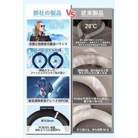 2025 Newest Cool Neck Ring, Ice Ring, Neck Cooler, Natural Freezing at 64°F (24°C), Cool Neck Ring, Heatstroke Prevention, Heat Prevention, Goods, Unisex, Outdoor, Camping, Outdoor, Save on Air