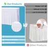 DREAMANIA Table Skirts for 8ft Rectangle Tables - 2PCS White