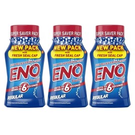 ENO Fruit Salt Regular 100g Pack of 3 Fast Relief from Acidity Gentle on Your Stomach