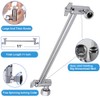 Rain Shower Head with 11’’ Adjustable Extension Arm, Large Stainless