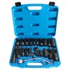 8milelake 21pcs Oxygen Sensor Socket Set Sensor, Oil Pressure Sending
